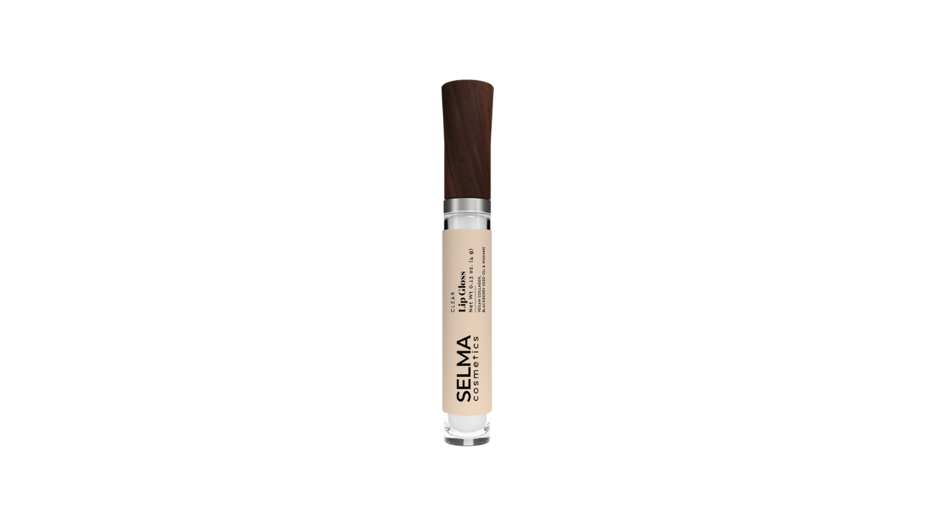 Lip Gloss (Gradual Plumping – Clear) with Vegan Collagen, Blackberry Seed Oil & Wakame