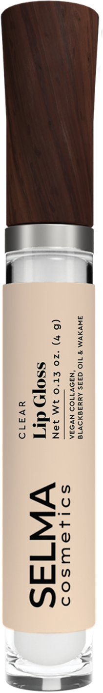Lip Gloss (Gradual Plumping – Clear) with Vegan Collagen, Blackberry Seed Oil & Wakame